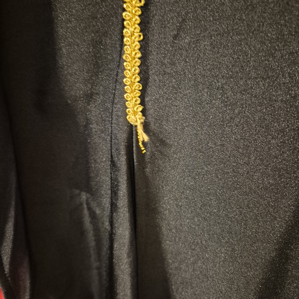 Black and Red Women's Jacket with Gold Accents - Picture 9 of 10